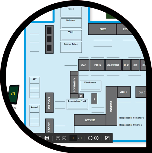 Tableau effaçable football field DAP stratifié