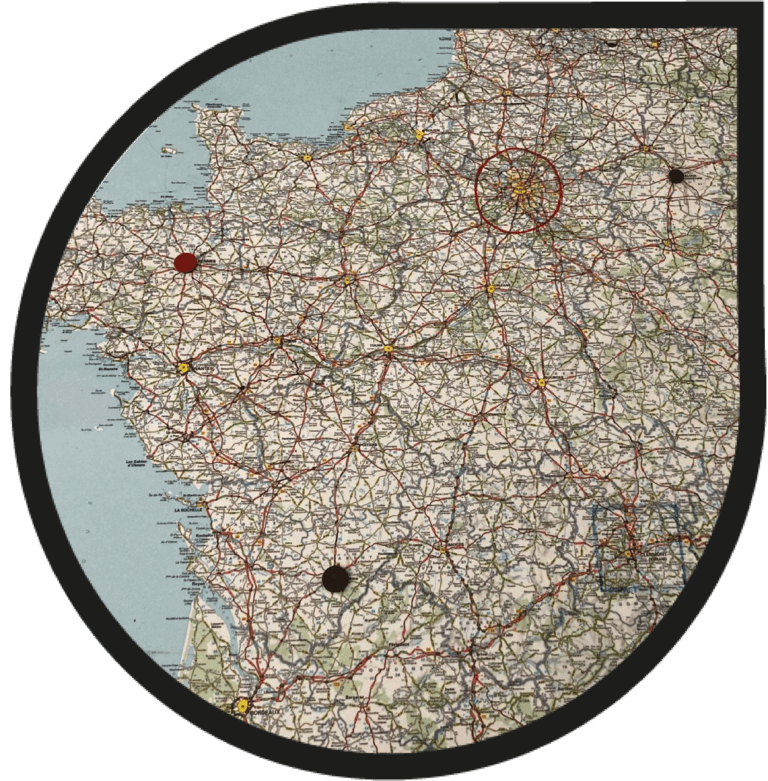 carte de France magnétique