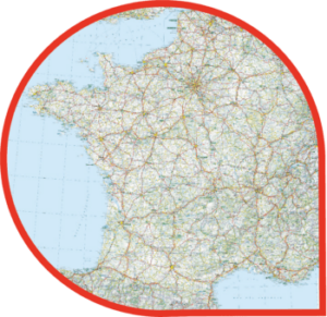 carte de France michelin personnalisée, création dap